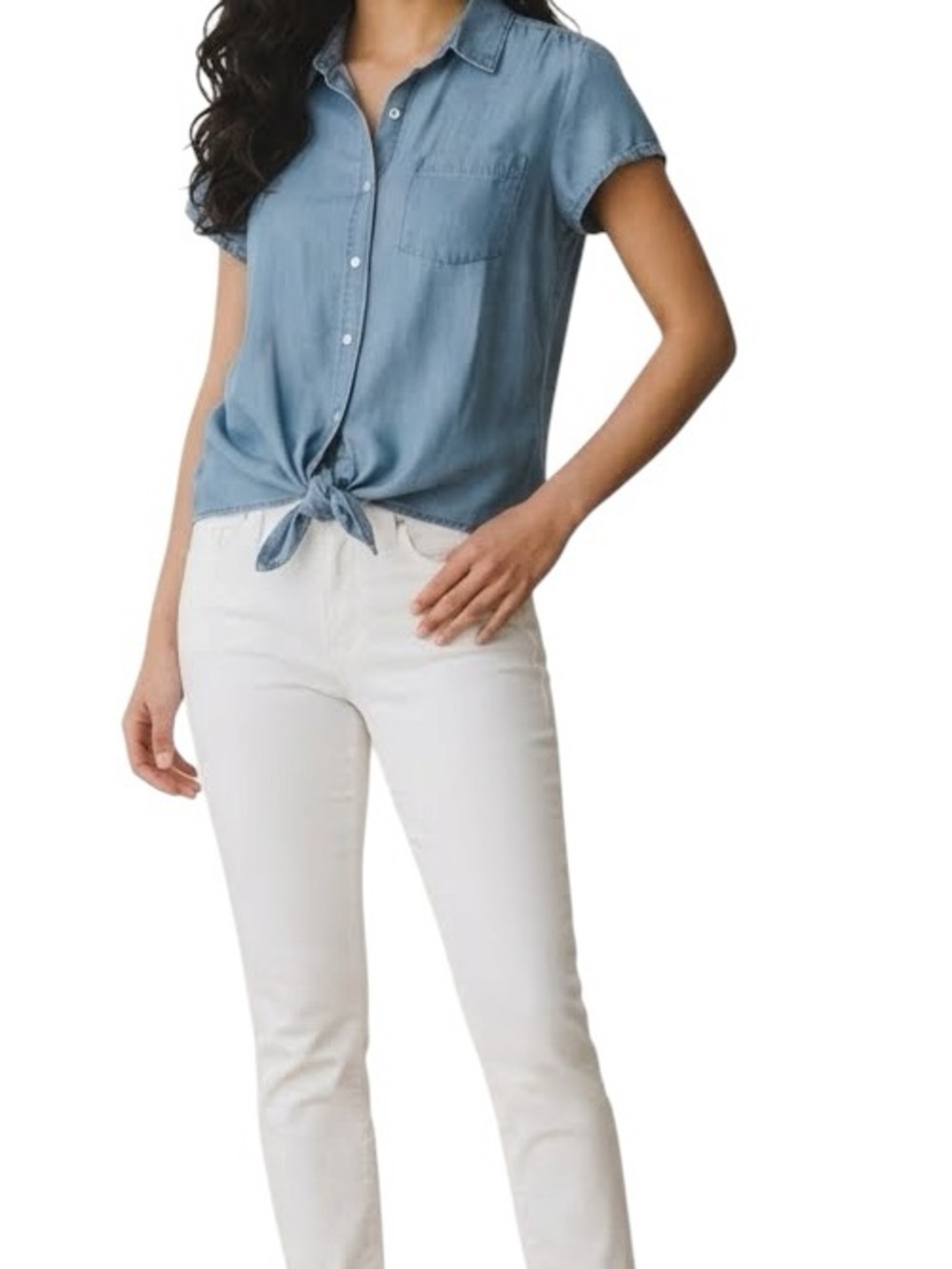 Vinton Blue Button-Up Denim Shirt Size S - Picture 8 of 8